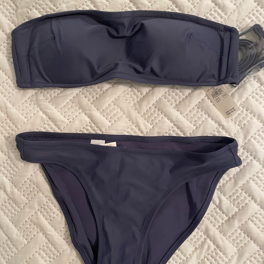 Brand new Aerie 2 piece gray bathing suit